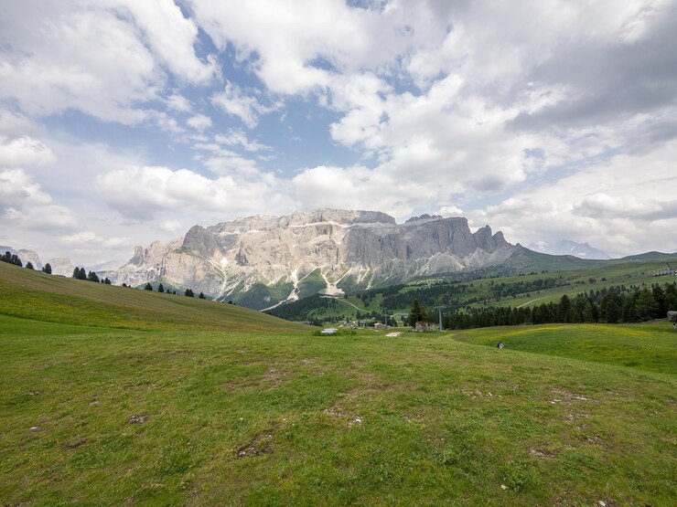 Foto las increíbles vistas de los dolomitas italianos