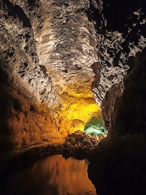 Incrível cueva de los verdes em la Palma