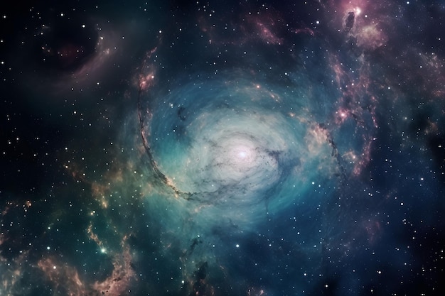 Foto incrível fundo de nebulosa