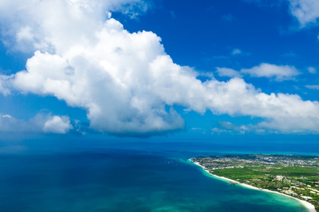 Incrível vista de olhos de pássaro em Zanzibar