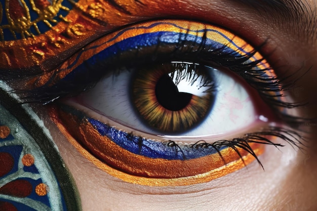 Indian Eye Closeup AI generiert