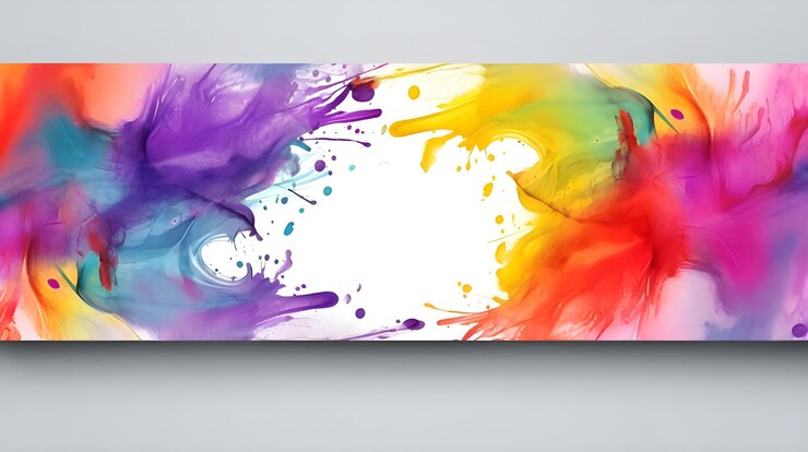 Foto indian holi festival of colors ilustração de arte digital para design de modelo de banner de mídia social