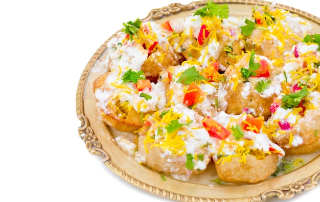 Indian Sweet And Spicy Chaat item Dahi Puri