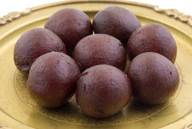 Indian Sweet Food dulce negro Gulab Jamun