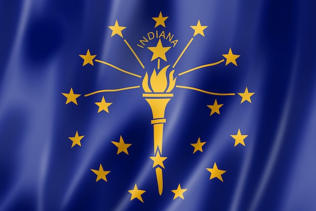 Indiana Flagge, USA