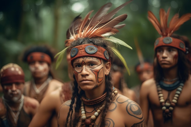 Indianer aus dem brasilianischen Amazonasgebiet der Dessana-Volksgruppe erzeugten neuronale Netzwerke