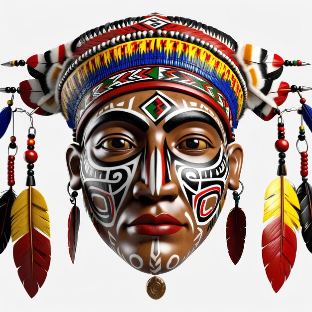 Indianer-Kopfbedeckung mit Federn
