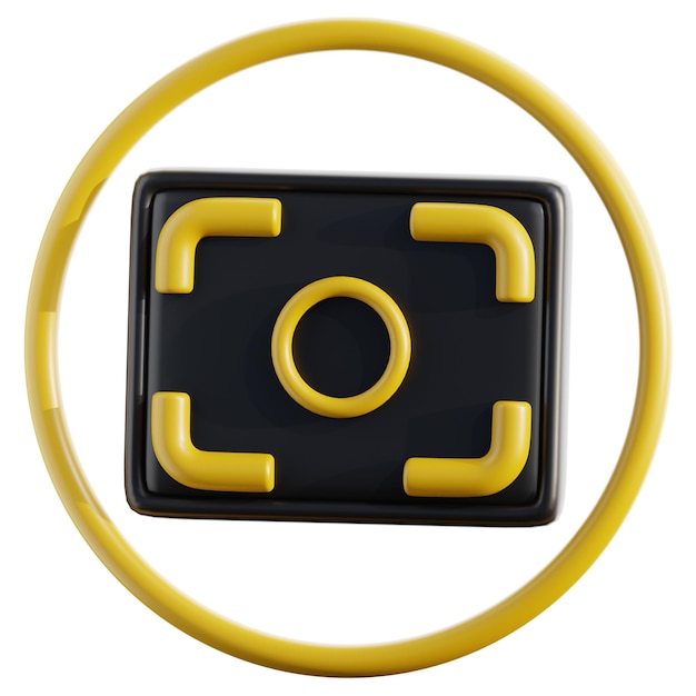 Indicador de enfoque de la cámara 3D para fotografía