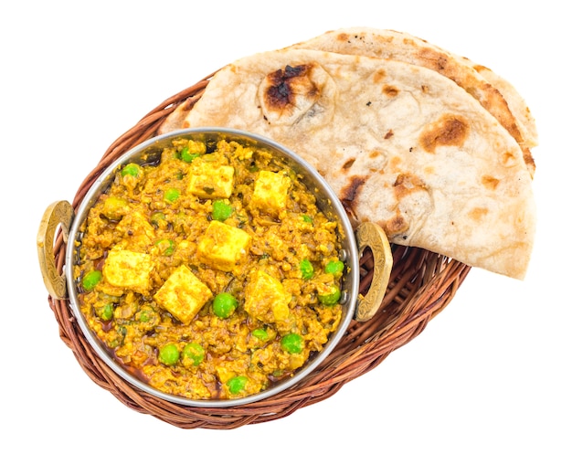 Indische Küche Mattar Paneer