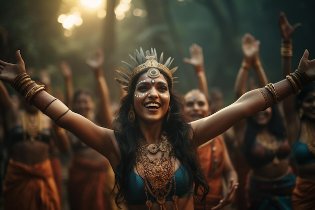 Indische Tanzkultur Authentizität Kunstfertigkeit farbenfrohe Outfits Natya Abhinaya Ritual Hindi Emotionen spirituelle Wirkung körperliche Praxis