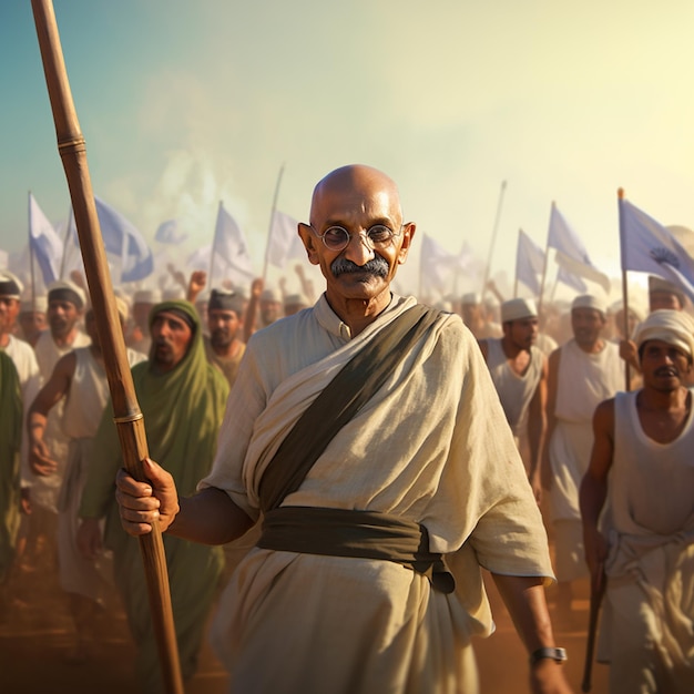 Indischer Freiheitskämpfer Gandhi ji