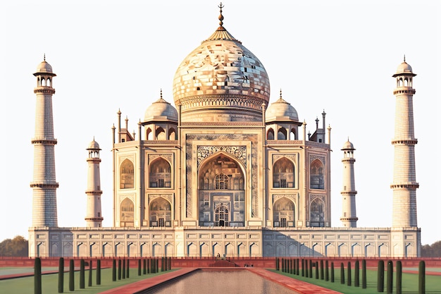 Indisches Gebäude isoliert auf weißem oder transparenten Hintergrund AI Generiertes Bild