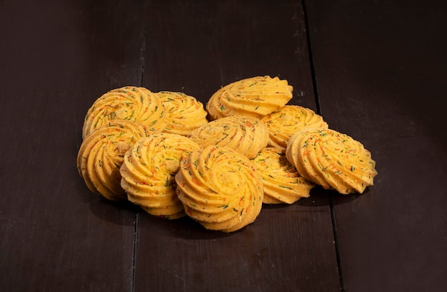 Foto indisches süßes essen nankhatai oder kekse