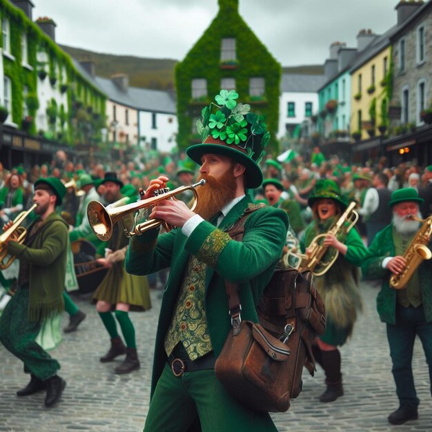 Individuelle Ausdrücke Hyperrealistische Fotografie fängt die Essenz des St. Patrick's Day ein