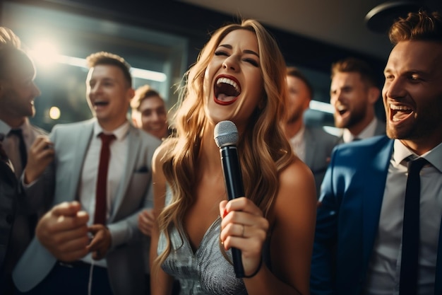 Indivíduos qualificados se envolvem em karaokê cantando IA gerativa