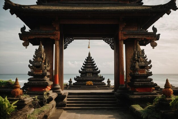 Foto indonesische nyepi-feierlichkeiten