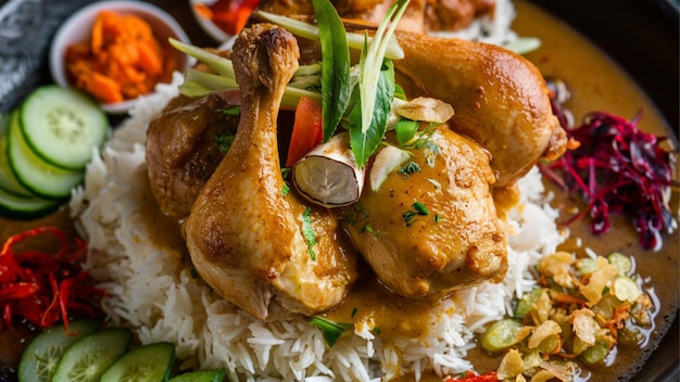 Indonesischer Opor ayam, ein traditionelles Hühnergericht