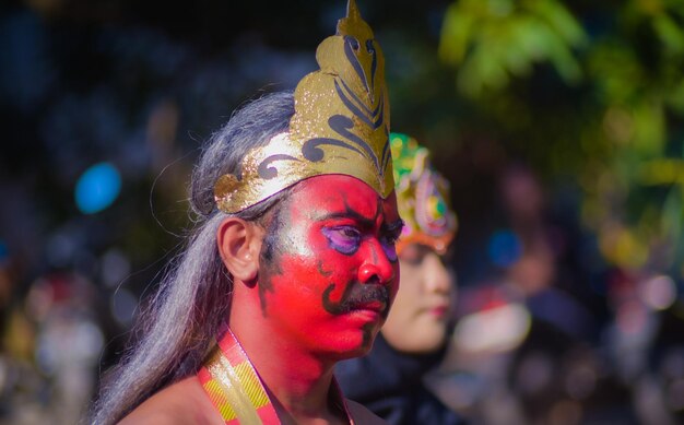 Indonesischer Unabhängigkeitskarneval im Dorf Brenkok Paciran