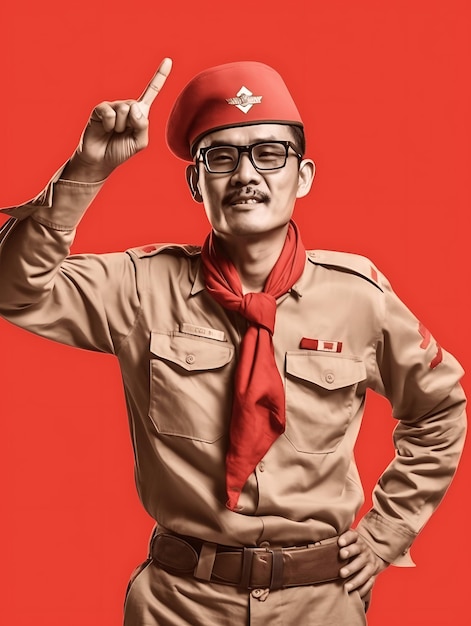 Indonesischer Veteranensoldat