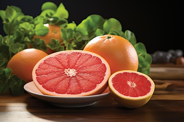 Indulgência saborosa Suculenta e refrescante Toranja Fotografia de imagens de toranja