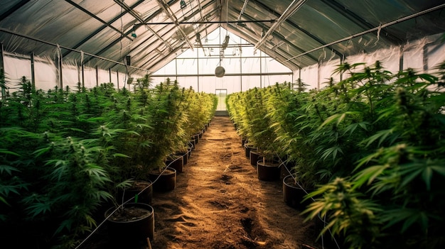 Industria agrícola de cultivo de cannabis IA generativa