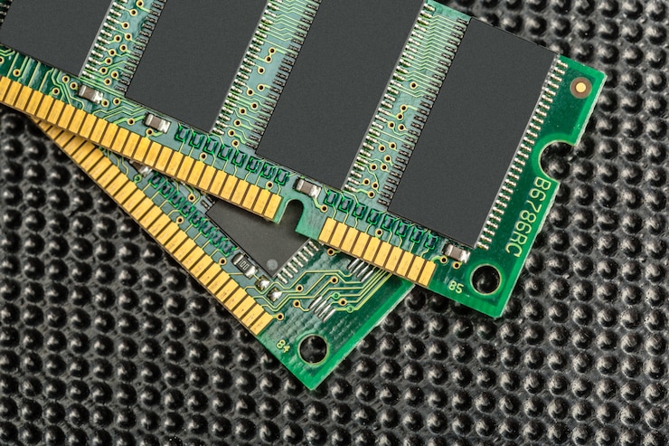 Foto industria de chips, tecnología y electrónica