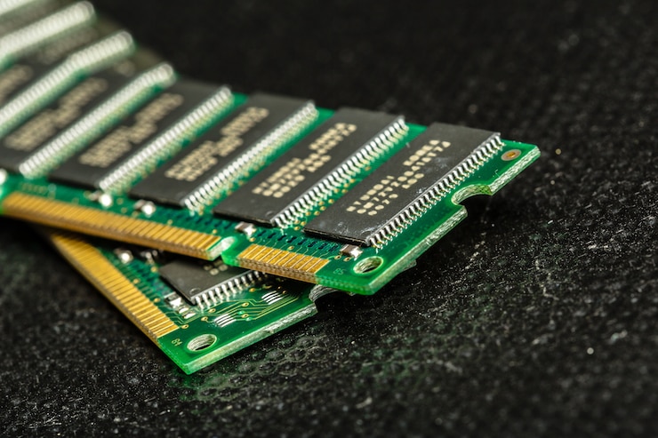 Foto industria de chips, tecnología y electrónica
