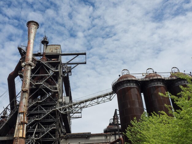 en la industria de Duisburg, Alemania