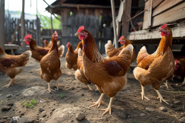 industria de la granja de pollo instantánea estética