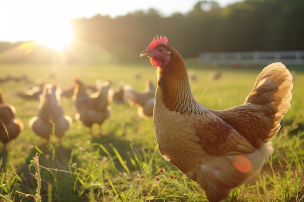 industria de la granja de pollo instantánea estética