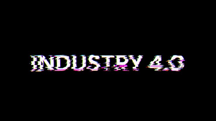 Foto industria de renderización 3d 40 texto con efectos de pantalla de fallas tecnológicas