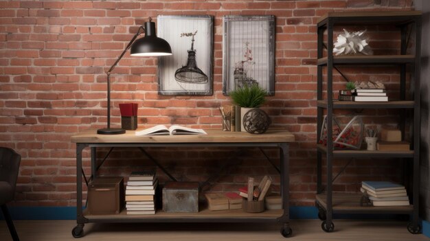 Industrial Charm Home Office