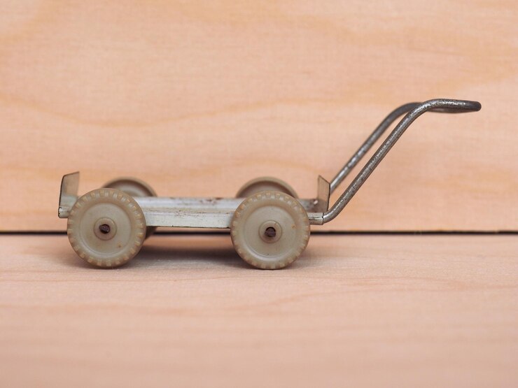 Foto industrielles trolley-spielzeugmodell
