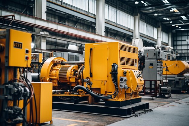 Foto industriemaschinen in betrieb