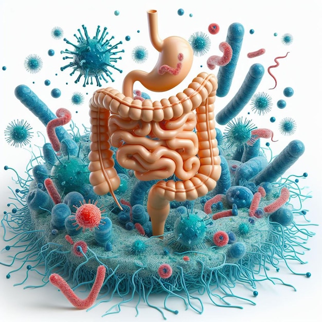 Foto infecção do sistema gastrointestinal