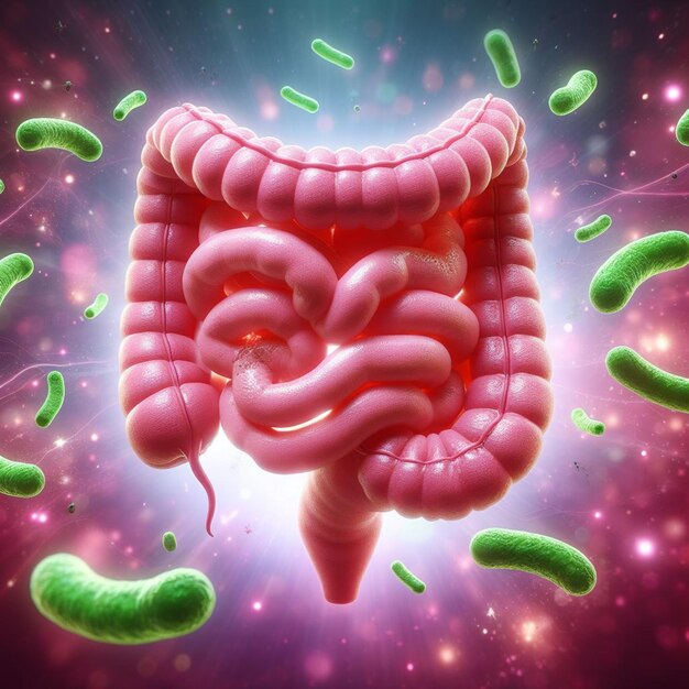 Foto infección por el virus de las bacterias del gastrointestino