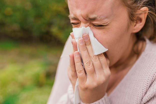 Foto infección por virus estacional