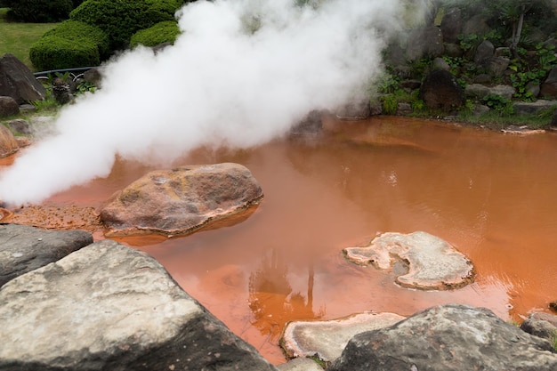 Inferno em Beppu, Oita, Japão