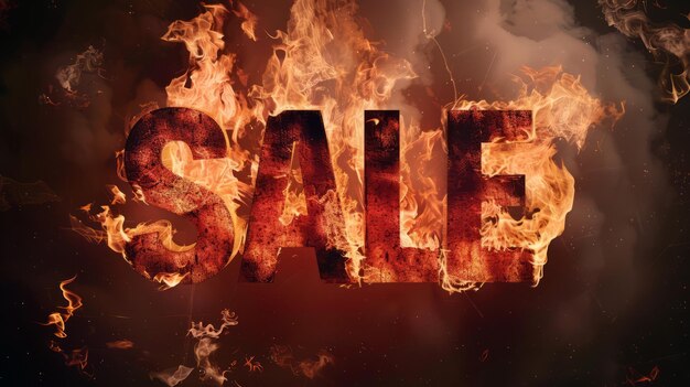 Foto inferno sale konzeptkunstposter