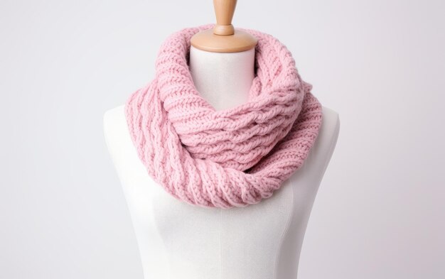 Infinity Scarf em fundo branco