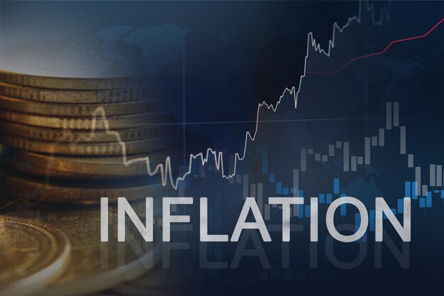 Foto inflation globale wirtschafts- und einkommenskrise unternehmensfinanzierungsproblem