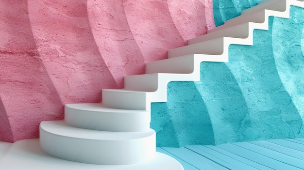 Una infografía 3D vibrante de 4 pasos una obra maestra visual moderna