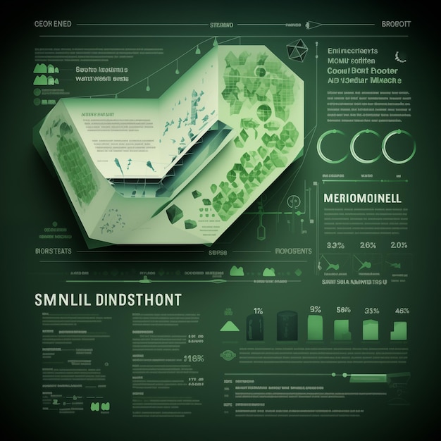 Infografia de inspiração Poster de planta de árvore de erva mentol com folhas e detalhes