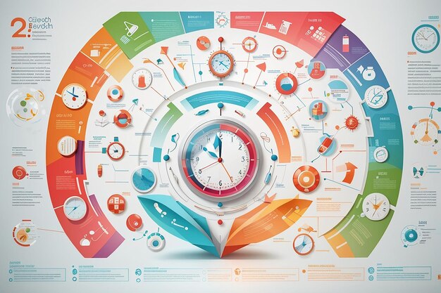 Foto infografía de educación y ciencia símbolo de ciencia y educación elementos modernos de la educación