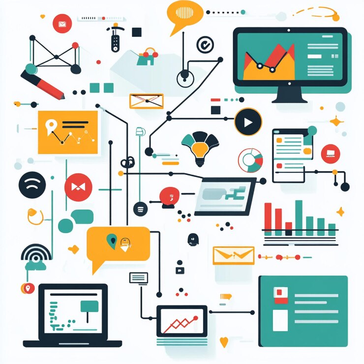 Foto una infografía que muestra los beneficios del uso de tecnologías de marketing avanzadas