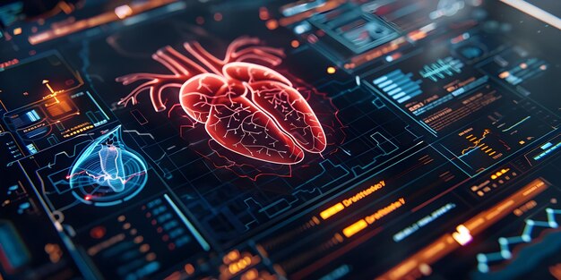 Infografía sobre el diagnóstico de signos vitales clave en tecnología médica Concepto Tecnología médica Diagnóstico de signos vitais Innovaciones en salud Infografías