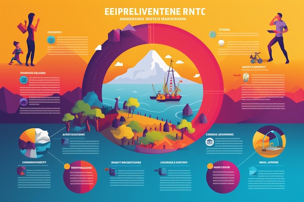 Infografía vibrante que describe los elementos clave