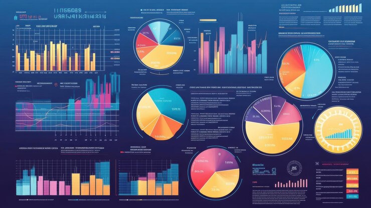 Foto infografía de visualización de datos comerciales