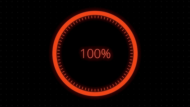 Infografías animación de gráfico circular contando animación de carga