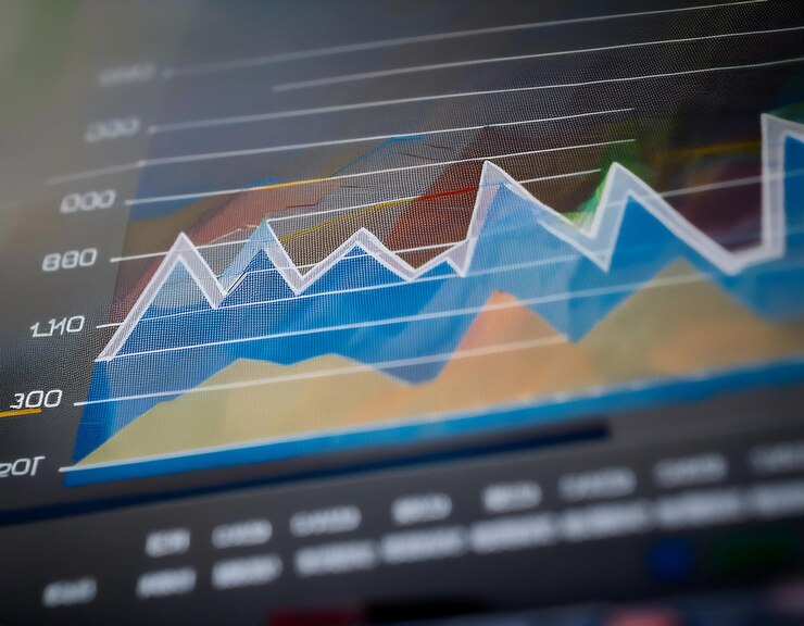 Foto infográfico que muestra datos y estadísticas que representan el análisis y la presentación de la información visual